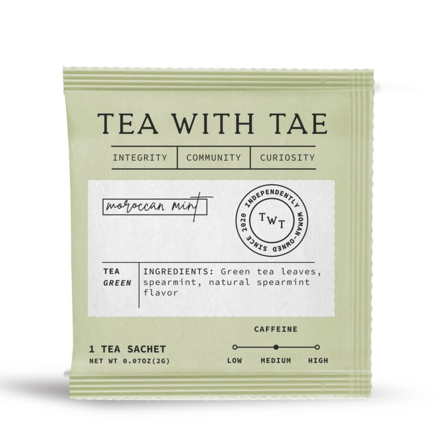 Moroccan Mint Green Tea - Individual Tea Bag