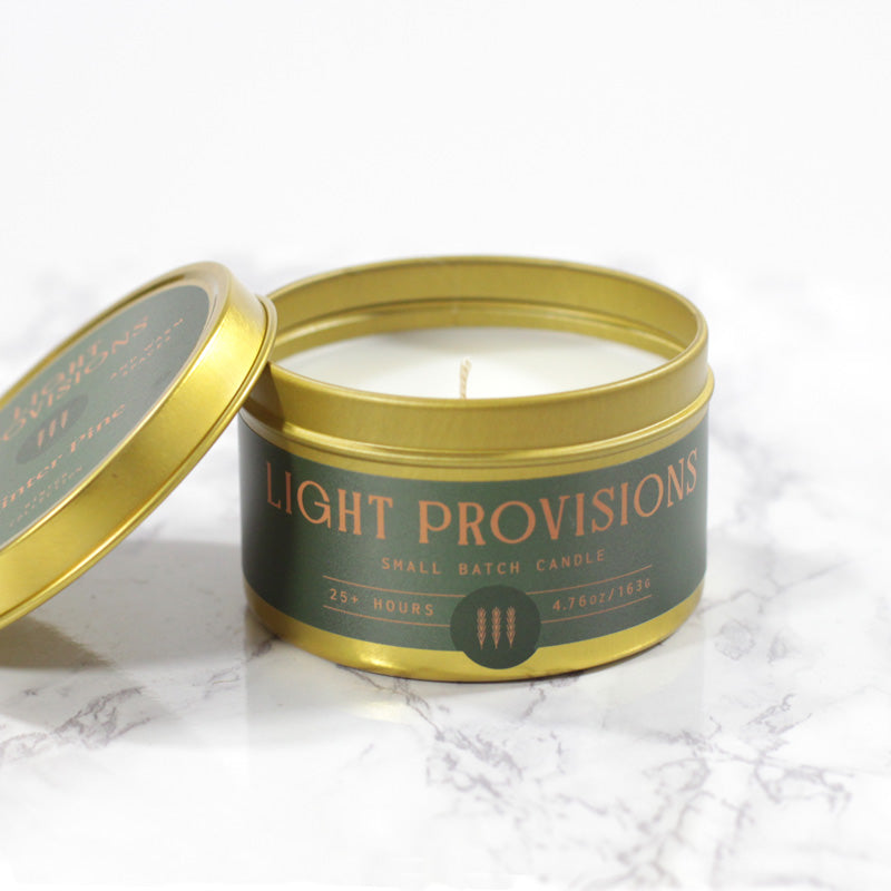 Winter Pine Candle Tin