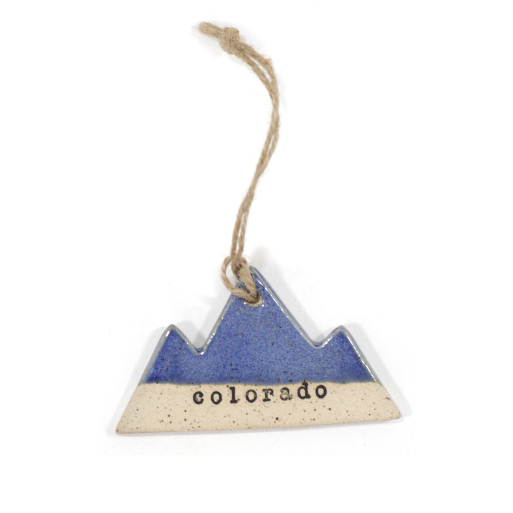 Ceramic Mountain Ornament