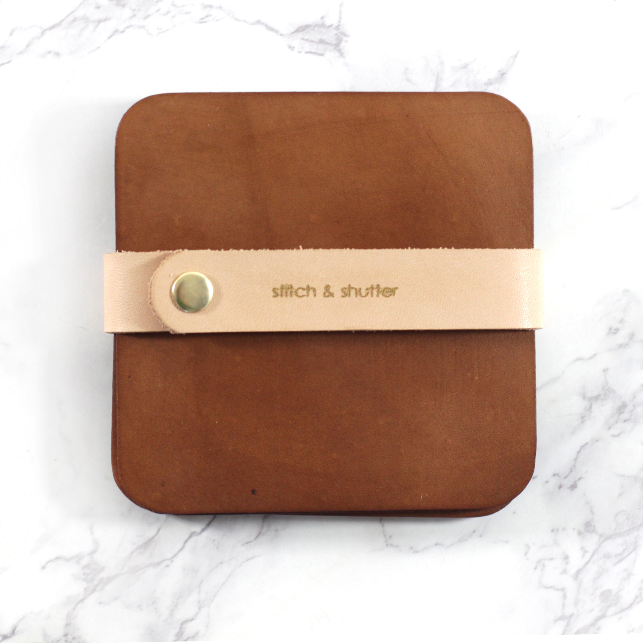 Leather Coaster Set