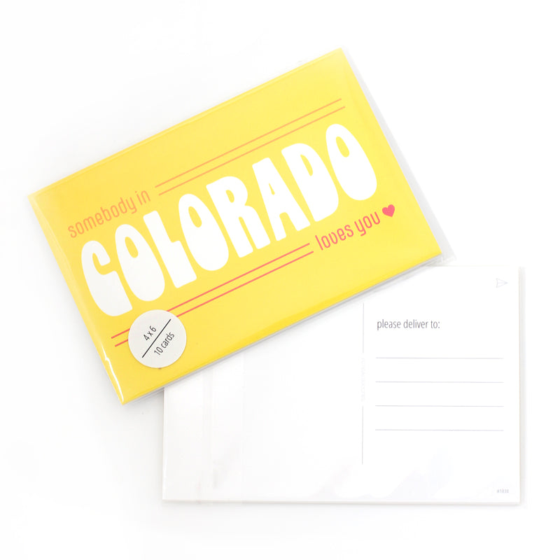 Somebody in Colorado Loves You Postcard Set