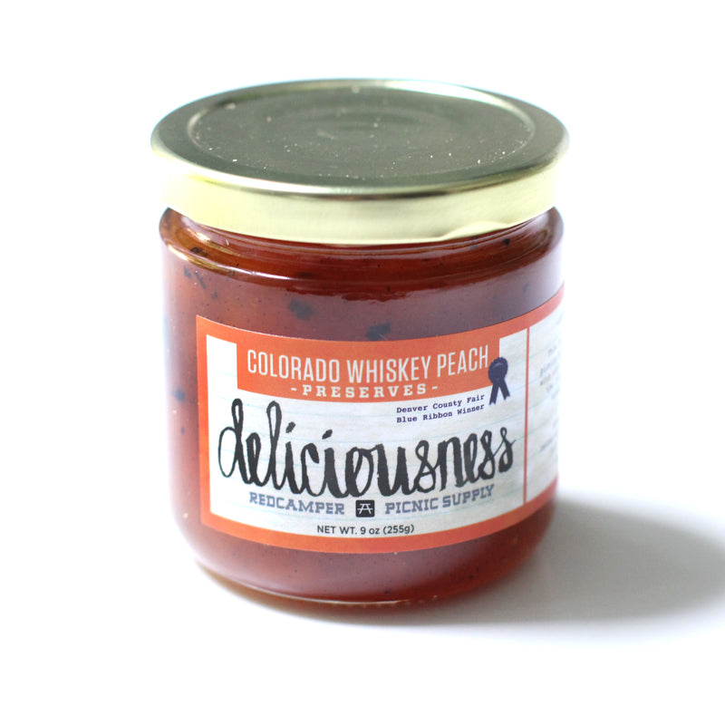 Colorado Whiskey Peach Preserves (9oz)